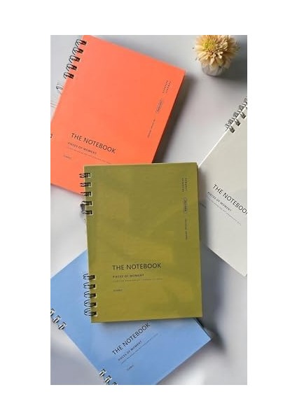Tanıtım Spiralli 80 Yaprak Kareli A5 Defter, Not Defteri, Okul Defteri, 4 Farklı Renk Seçeneği (01 Light Grey)