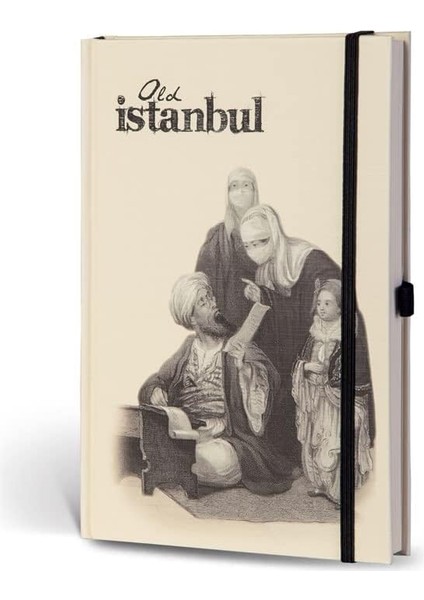 Color Eski Istanbul Cep Journal Çizgili Lastikli Arzuhal