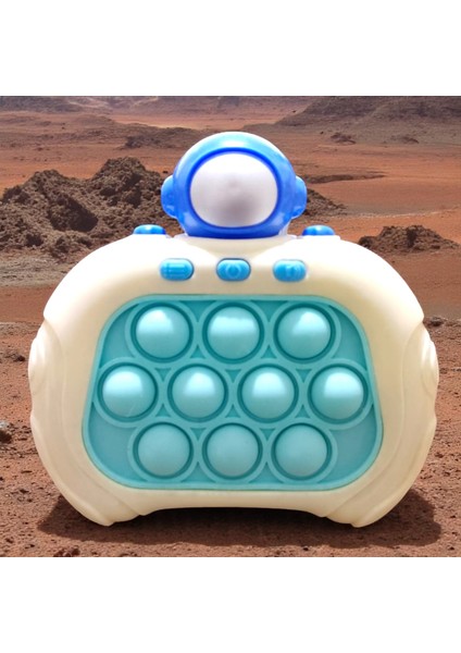 Yüksek Kalite Mavi Astronot Popit Yeni Nesil Popit Mavi Oyuncak Popit Sesli Mavi LED Işıklı Popit