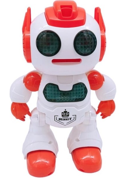 U/k Programlanabilir Disk Atan Akıllı Robot Turuncu