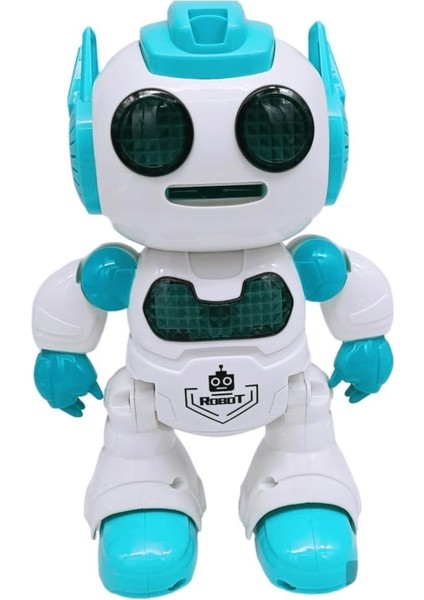 U/k Programlanabilir Disk Atan Akıllı Robot Yeşil