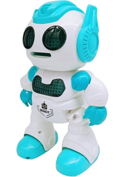 U/k Programlanabilir Disk Atan Akıllı Robot Yeşil