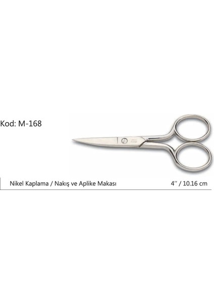 Europe Kalın Nakış Makası Süper No:4 10,16 cm