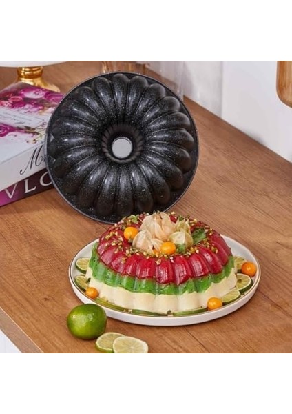Thermo Döküm Gövdeli 24CM Granit Kaplama Dilimli Kek Kalıbı, Dilimli Kek Kalıbı, Döküm Kek Kalıbı, Granit Kek Kalıbı, Yanmaz Yapışmaz Granit Kaplama Döküm Dilimli Kek Kalıbı 24CM