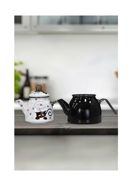 Home Cat Rose Model Emaye Çaydanlık fiyatları