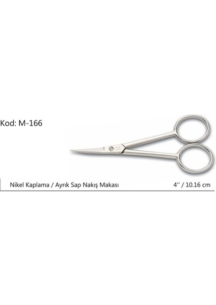 Europe Ayrık Saplı Nakış Makası Süper Kalite No:4 10,16 cm