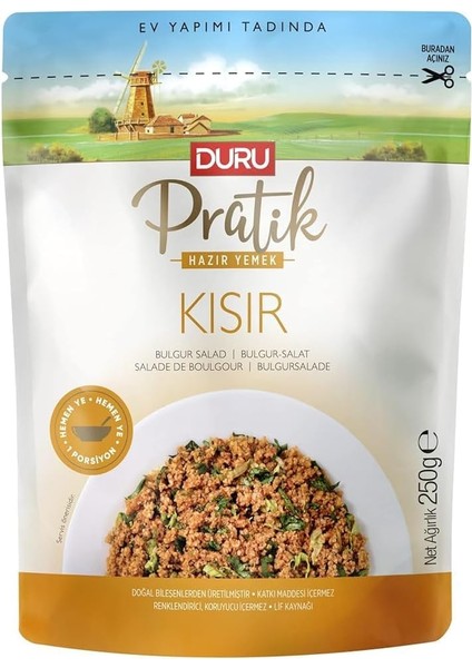 Pratik Hazır Yemek - Kısır 250G, Doğal ve Katkısız, Anında Hazır Lezzet