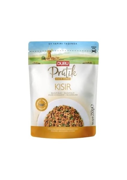 Pratik Hazır Yemek - Kısır 250G, Doğal ve Katkısız, Anında Hazır Lezzet