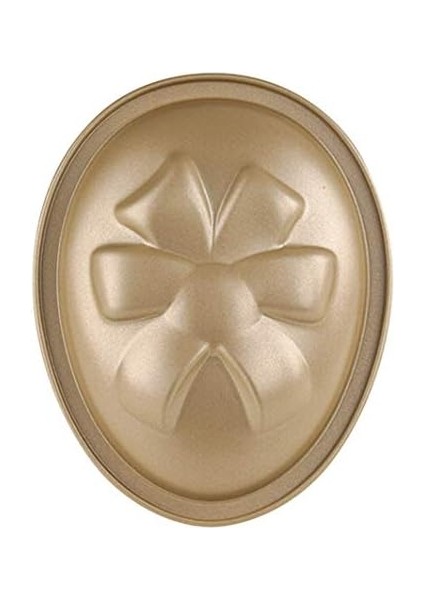 Oetker Motivbackform Osterei 350 Ml, Ovale Backform Für Einen Oster-Kuchen Aus Der Serie Goldiges Ostern (Farbe: Gold), Menge: 1 Stück