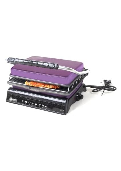 Dökümix Ultra Plus Organik Demir Döküm Izgara& Tost Makinası Lila Izgara Aparatlı,fırçalı,yağdanlık