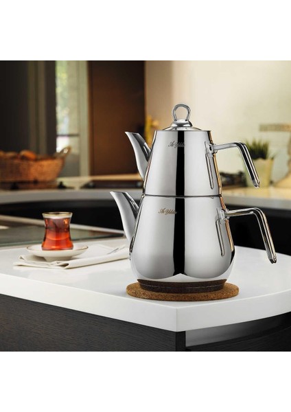 Aryıldız Solid Orta Boy Çaydanlık Takımı 1,5 Litre