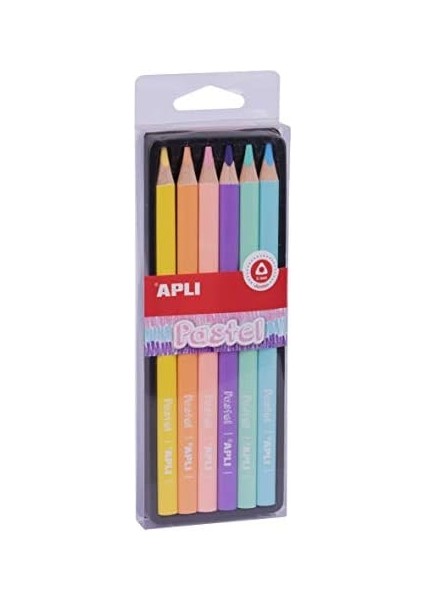Kalem Apli Pastel 6 Renk Boya Kalem