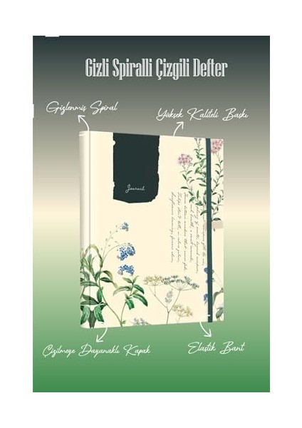 Spiralli Defter Sert Kapak 192 Sayfa 96 Yaprak 17X24 cm 90GR. Çizgili