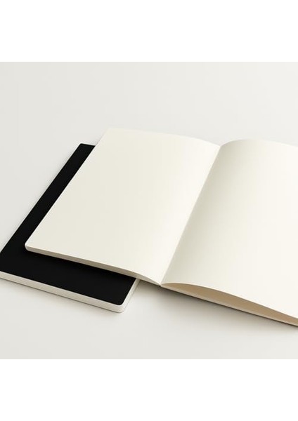 Tanıtım Özel Tasarım Siyah Kraft Kapaklı A4 Defter - 180 Derece Açılabilir, Sırtı DIKIŞLI,%100 El Işçiliği, Ofis, Okul, Günlük Kullanım Için Ideal Defter (Çizgisiz)