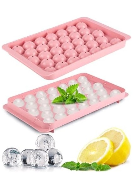 Home Büyük Küre Buz Kalıbı 33 Adet Buz - Yuvarlak Buz Kalıbı, Shot Bardağı Buz Kalıbı, Bardak Buz Kalıbı, Buz Kabı, Buzluk Kabı (1, Pembe, 33 Pcs) fiyatları