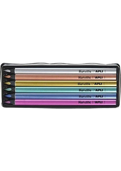 Kalem Apli Metal 6 Renk Boya Kalem
