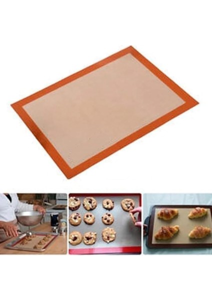 Pişirme Matı Fırınlanabilir Kendinden Yağlı Silikon 1 Adet Ebatlar 30CMX40CM