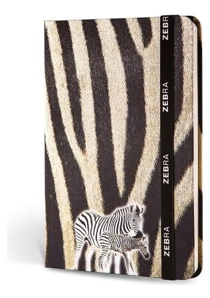 Color Kumaş Defter Çizgili Lastikli Zebra