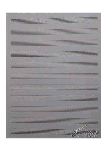 Ciltli Müzik Defteri - Nota Defteri (Siyah) 55 Yaprak - 110 Sayfa 22 ×32 Ebat fiyatları