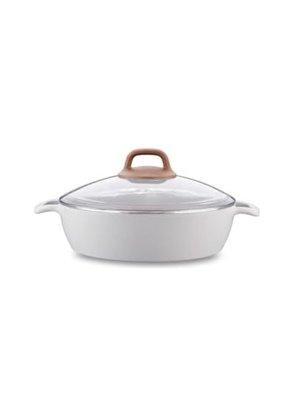 A2982 Gusto Seramik Kısa Tencere 26X7 cm