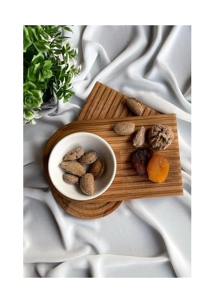 Wood - Ahşap Gökkuşağı Serisi Doğal Kayın Ağacından Sunum Tahtası fiyatları