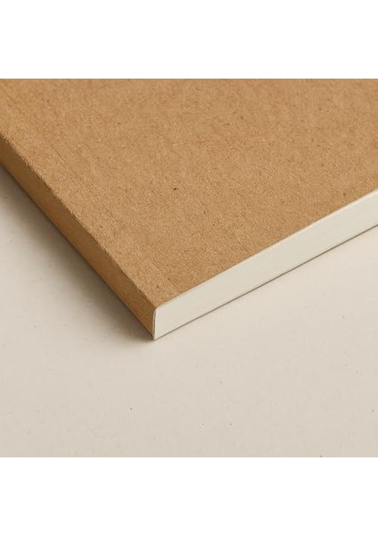 Tanıtım Amerikan Ciltli, A5 Çizgisiz Defter, 64 Yaprak, 90 Gr. Ivory Kağıt, Ofis Için Ideal, Planl (Kraft Kapak)