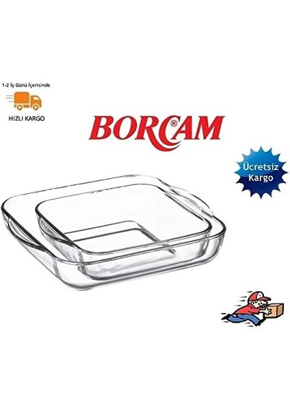Paşabahçe Borcam Tepsi Seti - 2'li