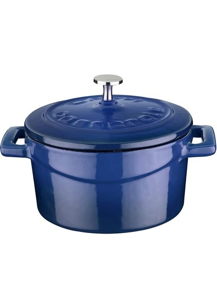 Metal Döküm Mini Tencere, Trendy, 10 Cm, 0.35 L Hacim, Mavi