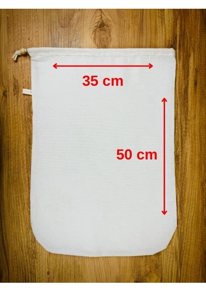 Yoga And Food %100 Ağartılmamış Ham Pamuk Bitkisel Süt Süzme Kesesi Badem Sütü, Fındık Sütü, Yeşil Sebze Suyu Süzme - Organik Pamuk Kese (35X50 Cm)