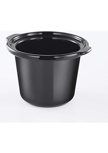 Hobbs Slow Cooker Mini [ağır 2 L Seramik Pişirme Tenceresi, Isteğe Göre Sıcaklık Dağılımı] Kompakt Yavaş Pişirici (3 Sıcaklık Ayarı ve Sıcak Tutma Fonksiyonu, 145 W) Yavaş Pişirici 25570-56