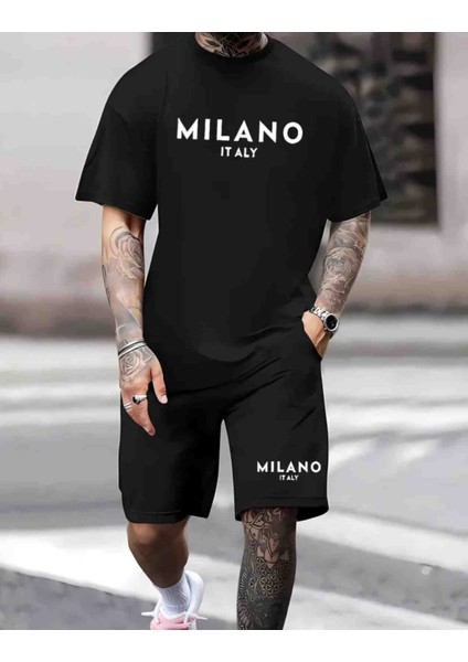 Milano Baskılı Özel Tasarım Oversize Alt Üst Takım