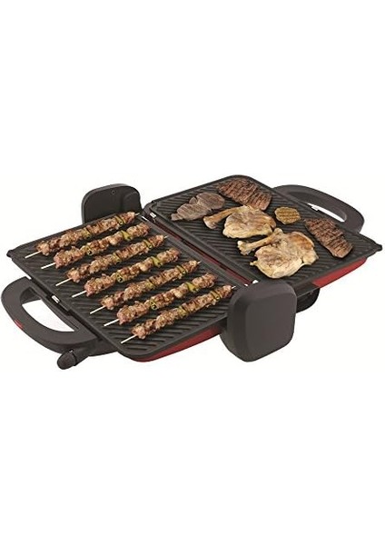 Ar287 Izgara Ve Tost Makinesi, 1800 W, Metal Plastik Teflon, Kırmızı modelleri