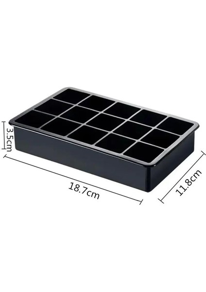 Kare Buz Kalıbı, 15 Bölmeli Çok Amaçlı Buz Küpü Kalıbı, Kolay Serbest Bırakma Özelliği, Kahve ve Ev Yapımı Içecekler Için Ideal Dondurucu Kalıpları (2) fiyatları