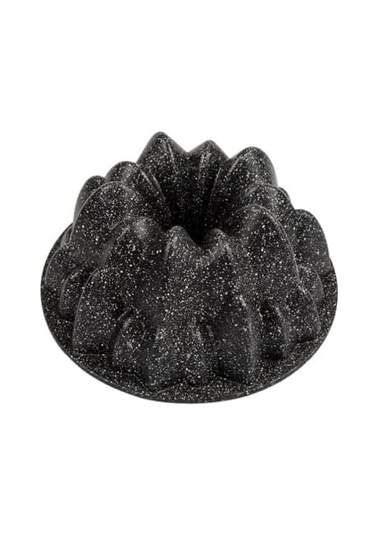 Thermo Döküm Gövdeli Everest Kek Kalıbı 24 cm, Dilimli ve Döküm, Siyah Granit Benekli Pişirme Kabı, Kolay Çıkarma, Dayanıklı Alüminyum Alaşım