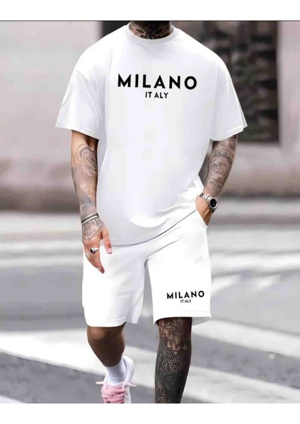 Milano Baskılı Özel Tasarım Oversize Alt Üst Takım