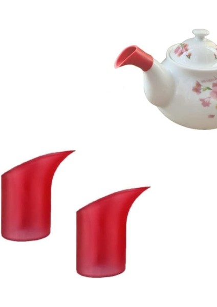 Damlatmaz Aparat, Sızdırmaz Ağızlık, 2'li Set, Çok Renkli, Gıdaya Uygun Silikon