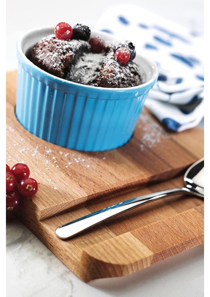 Porselen 9 cm Sufle Kasesi Mavi TVF09FKS14001