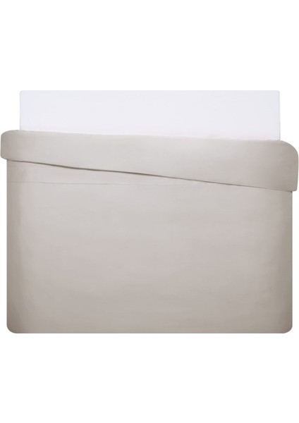 Mix&match Pamuk Saten Süperking Size Nevresim Kılıfı Taş