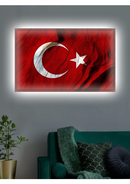 Türk Bayrağı (Ay Yıldız)-Led-Işıklı Seri