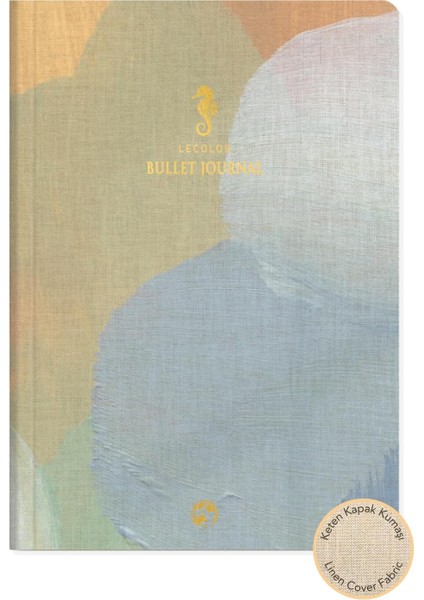Color 17X24 Keten Noktalı Bullet Journal Defter Denizatı