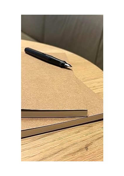 Tanıtım Amerikan Ciltli, A5 Kareli Defter, 64 Yaprak, 90 Gr. Ivory Kağıt, Ofis Için Ideal, Plan (Kraft Kapak)