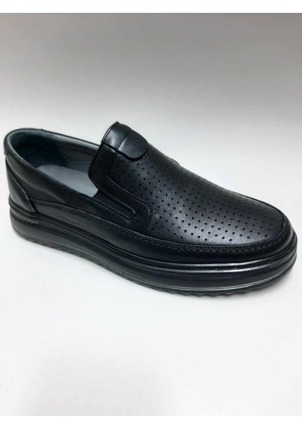 Deri Siyah Bağcıksız Rahat Taban Erkek Ayakkabı C-78163BMSA fiyatları