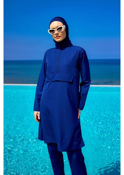 Tam Kapalı Tesettür Mayo 3 Parça Takım A2503-2