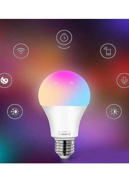 Akıllı Rgb LED Lamba Ampul 9W 50hz 800 Lümen