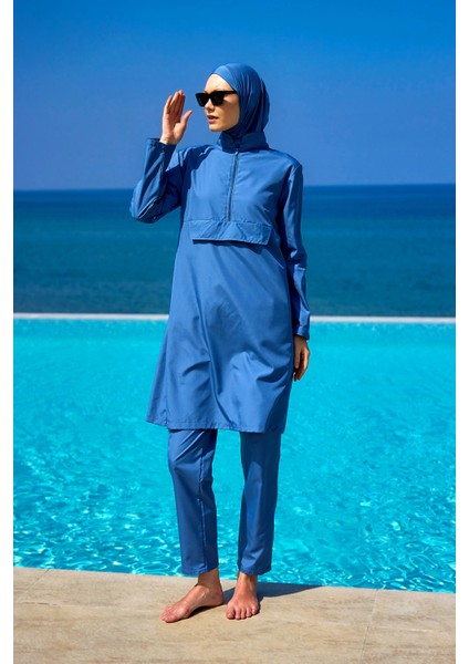 Tam Kapalı Tesettür Mayo 3 Parça Takım A2503-6 fiyatları