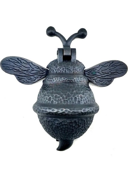 Antika Tarz Dekoratif Pirinç Arı Kapı Tokmağı, Taktak - Büyük, 163 x 150MM, Oksit