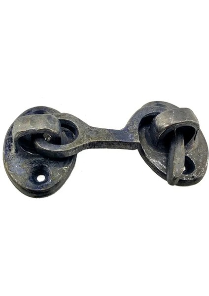 Antika Tarz Dekoratif Pirinç Çengeli - 5 cm , Oksit