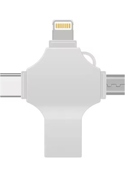 Otg 4in1 Cep Telefonu Çok Fonksiyonlu USB Flash Bellek 128 GB Type-C, Micro Sd ve Kart Okuyucu