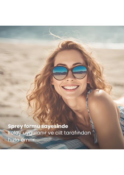 Tüm Cilt Tiplerine Uygun Yüksek Uv Korumalı Leke Önleyici Spf 50 Sprey Güneş Kremi | 200 ml