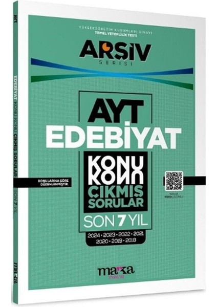 Ayt Edebiyat Çıkmış Sorular Konu Konu Son 7 Yıl Tıpkı Basım Arşiv Serisi Marka Yayınları